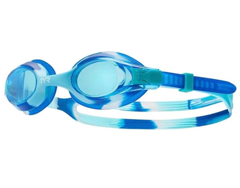 TYR Swimple Kids' Tie Dye Non Mirror Swim Goggles, Blue, one size - Image 1