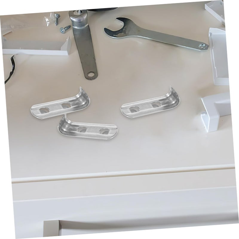 Stainless Steel Hook Brackets 4pcs Wire Shelving Accessories - Image 4