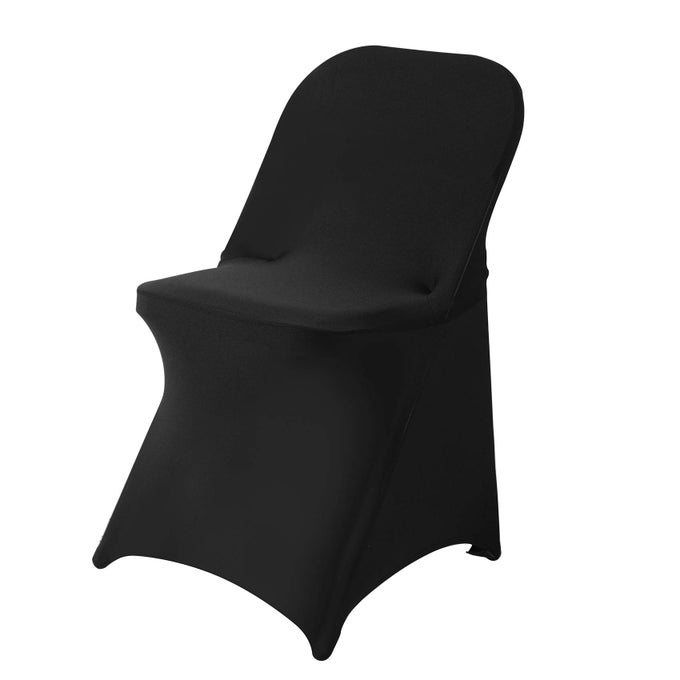 20 PACK BLACK SPANDEX FOLDING CHAIR COVERS IN STRETCH WASHABLE FABRIC FOR WEDDING PARTYHOLIDAYSCELEBRATION AND OTHER SPECIAL EVENTS