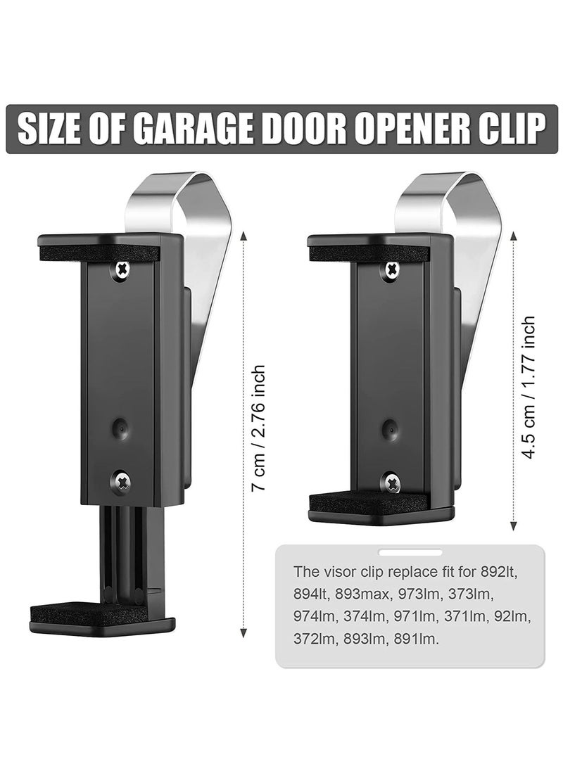 Excefore - Garage Door Opener Clip Universal Car Garage Remote Visor Clip Compatible , Adjustable Gate Clicker Holder Fits for Different Size Remotes 1.9 x 2.8 Inch, - Image 1