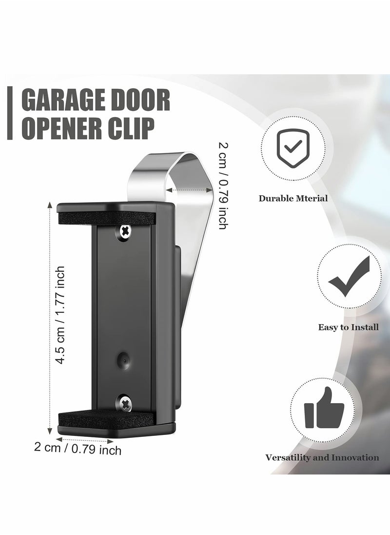 Excefore - Garage Door Opener Clip Universal Car Garage Remote Visor Clip Compatible , Adjustable Gate Clicker Holder Fits for Different Size Remotes 1.9 x 2.8 Inch, - Image 1