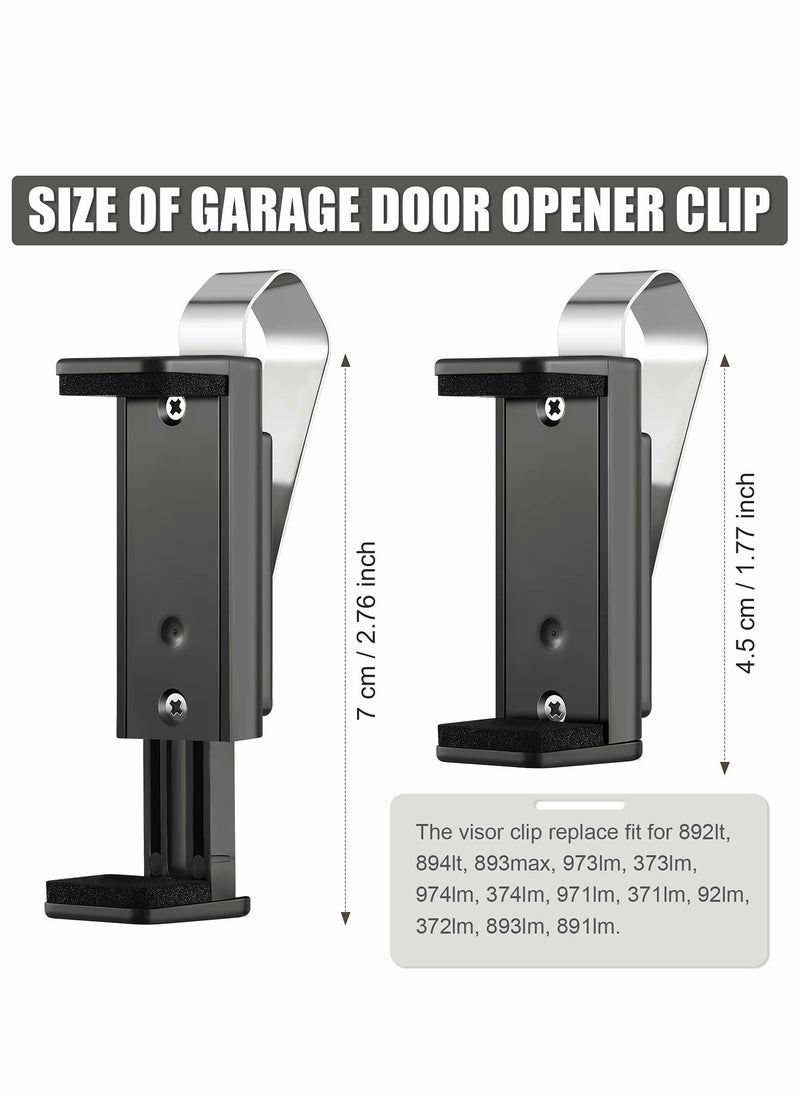 Excefore - Garage Door Opener Clip Universal Car Garage Remote Visor Clip Compatible , Adjustable Gate Clicker Holder Fits for Different Size Remotes 1.9 x 2.8 Inch, - Image 1