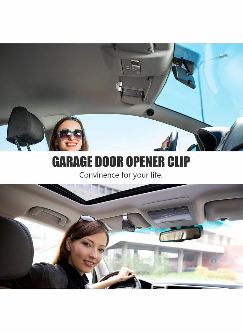 Excefore - Garage Door Opener Clip Universal Car Garage Remote Visor Clip Compatible , Adjustable Gate Clicker Holder Fits for Different Size Remotes 1.9 x 2.8 Inch, - Image 1