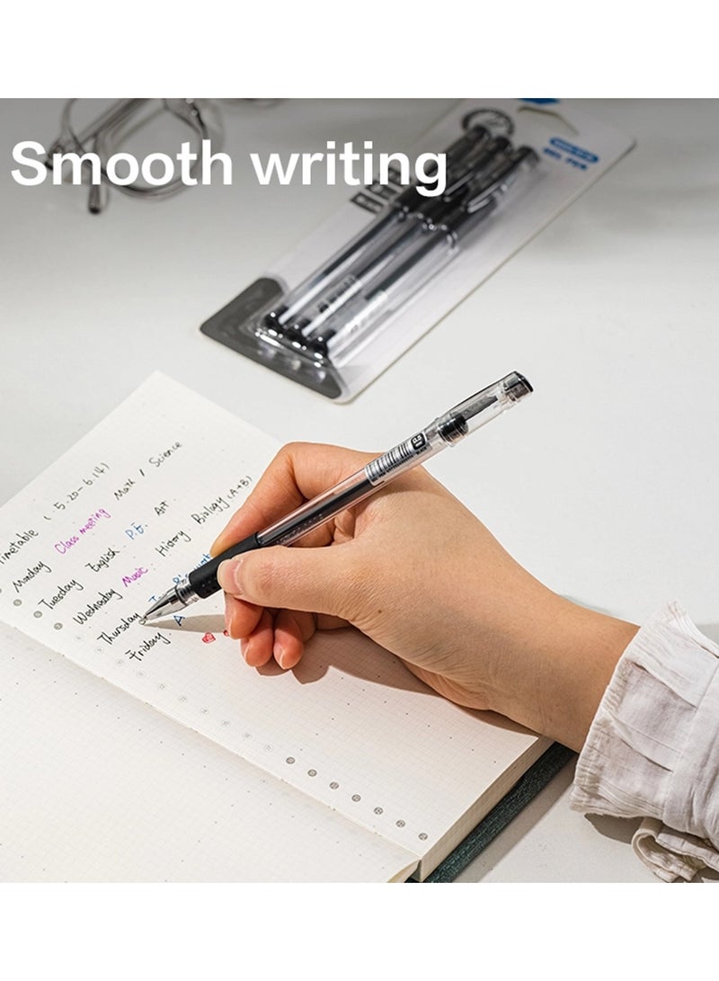 Deli قلم حبر جل 4 قطع رأس 0.5 مم متعدد الألوان - Image 4