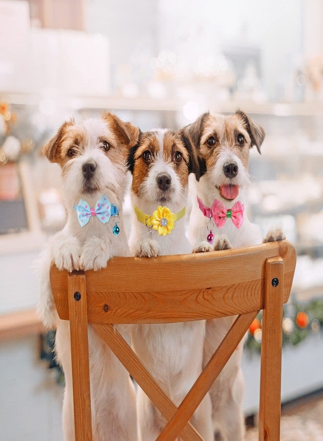 Saintrygo 22 Pack Dog Bow Tie Collar - Adjustable Bowtie, Flower Neck Tie for Medium Small Dog Cat Puppy(Cute) - Image 5