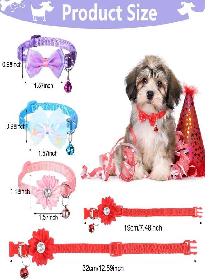 Saintrygo 22 Pack Dog Bow Tie Collar - Adjustable Bowtie, Flower Neck Tie for Medium Small Dog Cat Puppy(Cute) - Image 2
