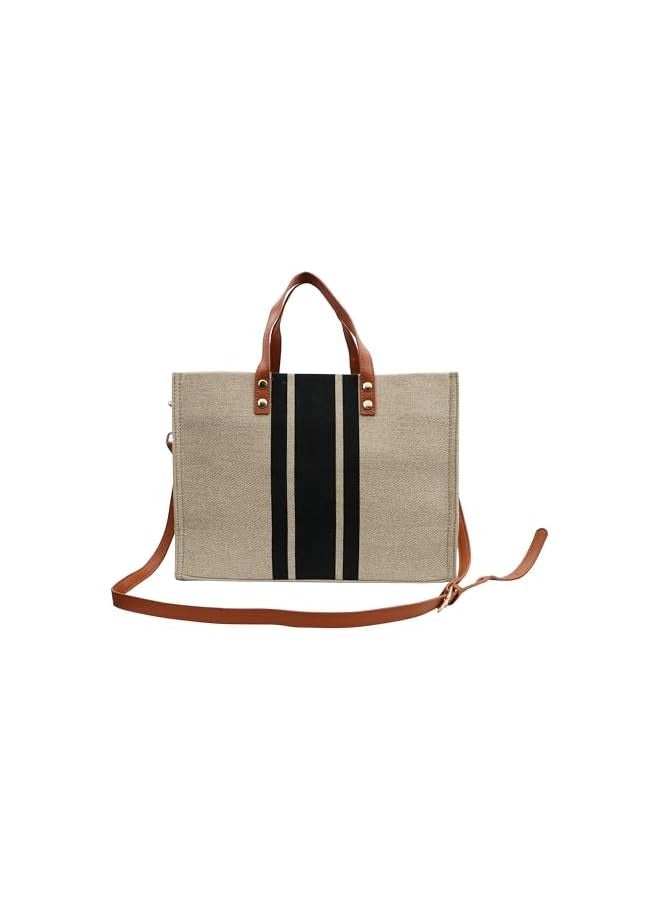 PROMASS Tote Bag for Women and Girls Mid-Size modern looking Ladies Bag compatible with13inch laptop. Tote handbag bag for woman, stylish design totes for daily use  - Image 1