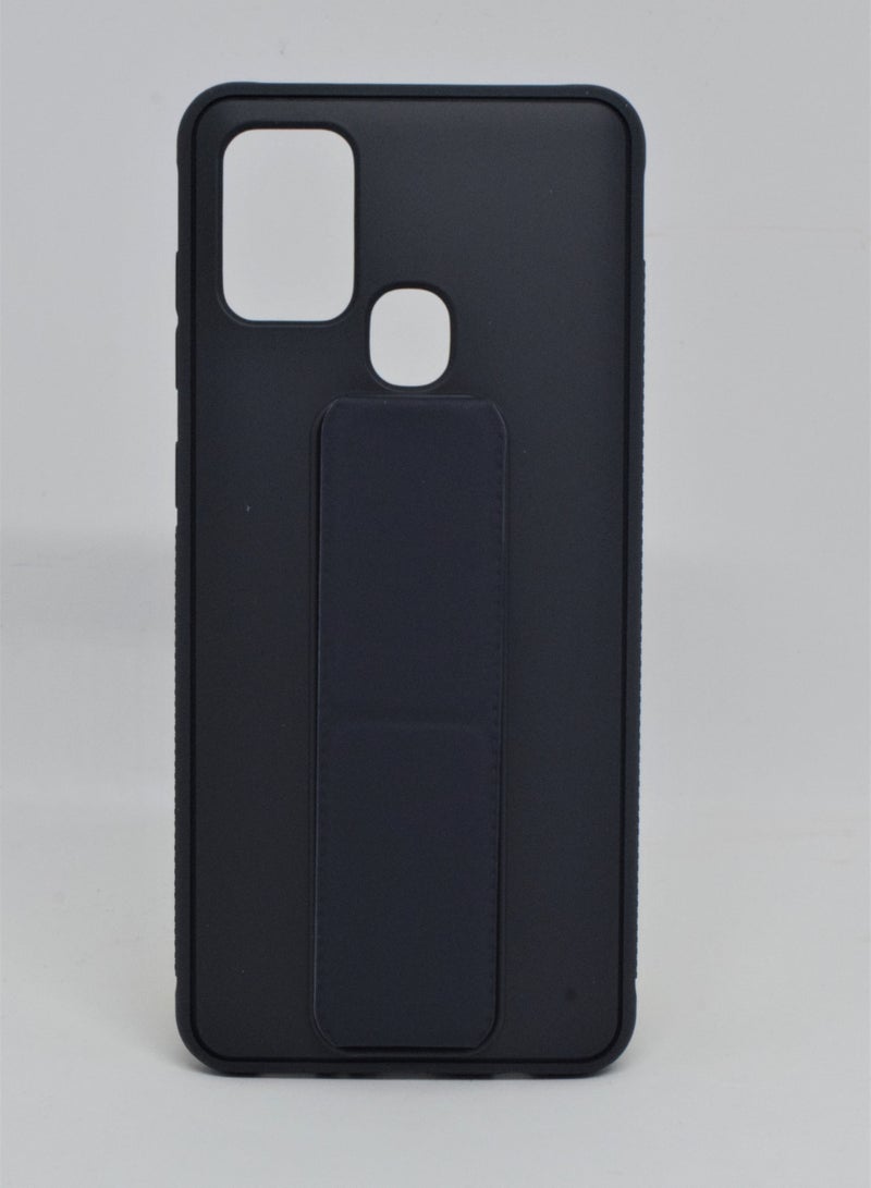 BORTONY Protective Case Cover With Finger Grip Stand For Samsung Galaxy A21S - Image 1