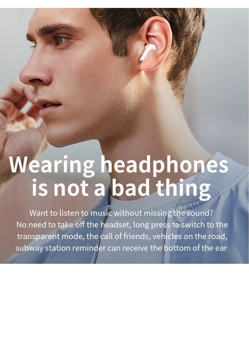 Brave - True Wireless Earbuds Bluetooth 5.3, In-Ear Headphones with Dual Mic ENC for Clear Calls, Touch Control, Wireless Charging Case, Noise Reduction, Compatible with iPhone 15 Pro/15 Pro Max/15 Plus/14/13/12 and Android Devices - Image 1