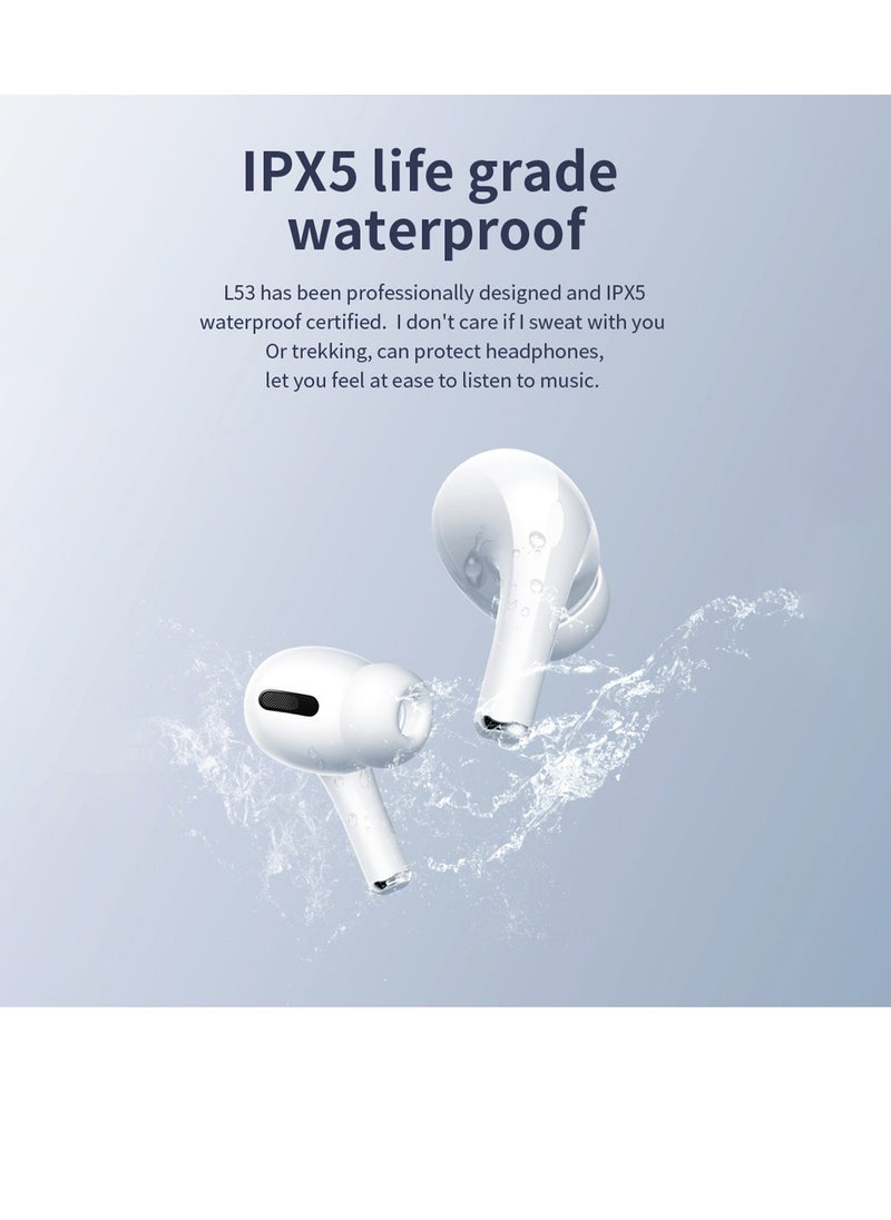 Brave - True Wireless Earbuds Bluetooth 5.3, In-Ear Headphones with Dual Mic ENC for Clear Calls, Touch Control, Wireless Charging Case, Noise Reduction, Compatible with iPhone 15 Pro/15 Pro Max/15 Plus/14/13/12 and Android Devices - Image 1