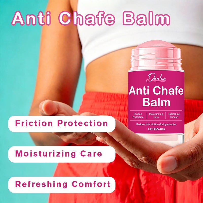 Danliss Anti-Friction Repairing Cream Stick 40g - For exercise, walking, preventing chafing on thighs and underarms; moisturizing and soothing - Image 3
