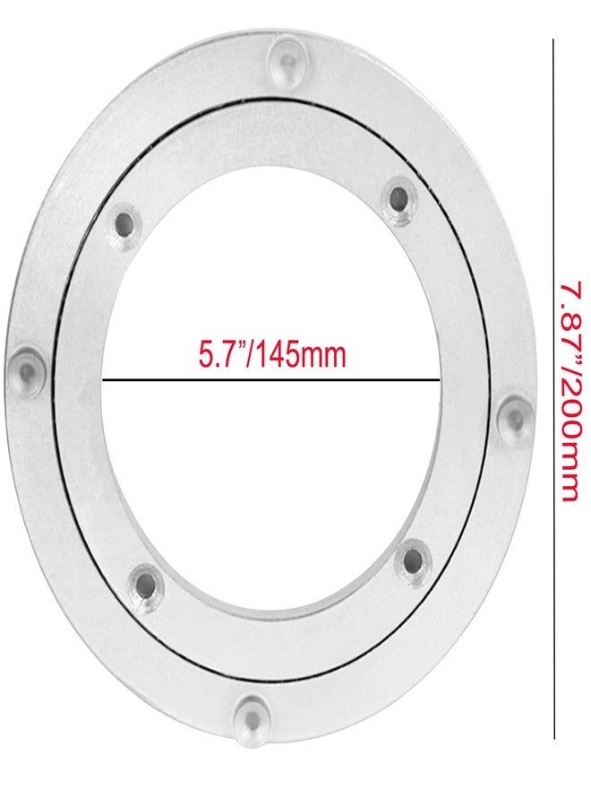 Tirifer Aluminium Alloy Lazy Susan, Heavy Duty Base for Lazy Susan Swivel Turntable Bearing Hardware Rotating Bearing Round Dining Table Smooth Swivel Plate Hardware, 8" - Image 2