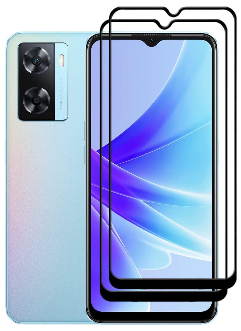 ACLIX 2 Pieces Antistatic ESD Dustproof Premium Quality High Definition Tempered Glass Screen Protector Designed For Oppo A77 4G - Image 1