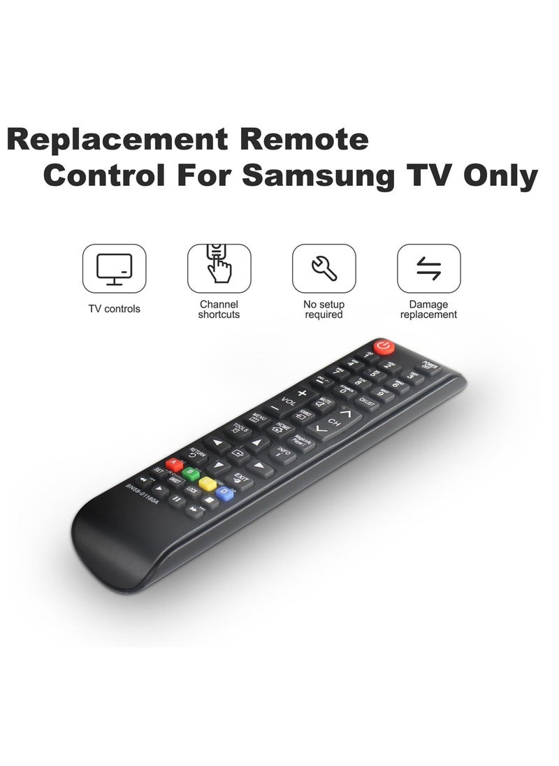 HuHa - Replacement Remote Control BN59-01180A for Samsung DH40D, DH48D, DH55D, DM32D, DM40D, DM48D – Includes Battery - Image 1
