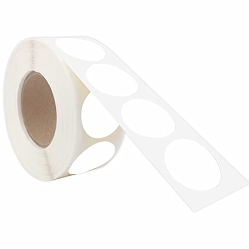 PARLAIM 1 Inch Round Permanent Adhesive Color-Code Dot Stickers, 1000 Stickers Roll Dispenser Box White Circle Labels - Image 2