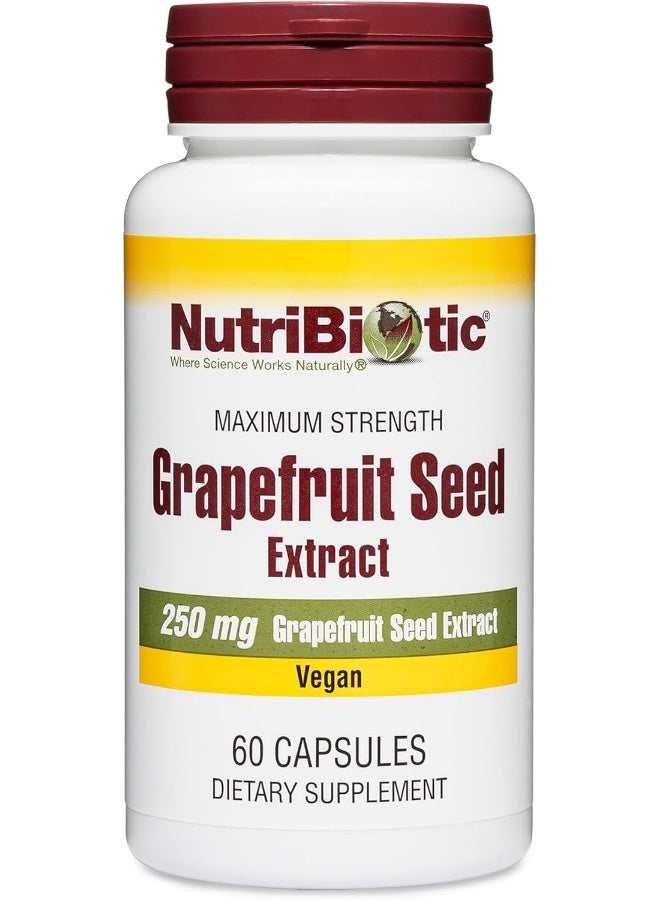 NutriBiotic – Grapefruit Seed Extract Capsules 250mg, 60 Count - Image 1