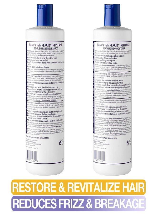 Mane 'n Tail Mane ’n Tail Repair ’n Replenish Sulfate-Free Shampoo & Conditioner (15.2 oz Each) - Gentle Cleansing & Nourishing System for Curly & Natural Hair - Image 4