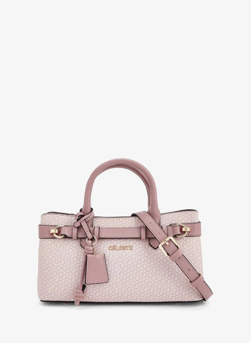 سيليست Monogram Print Tote Bag With Detachable Strap