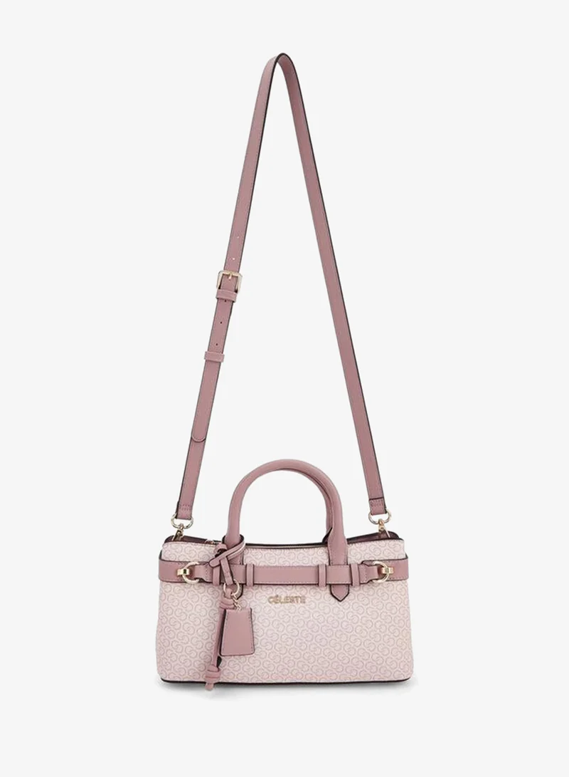 سيليست Monogram Print Tote Bag With Detachable Strap