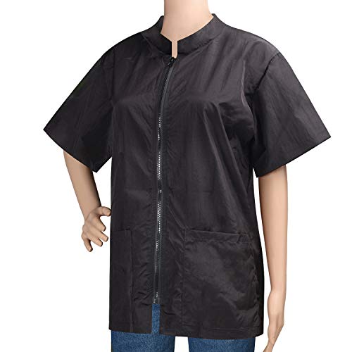 Noverlife Pet Groomer Jacket with Full Zipper, M Size, Stain & Hair Against Salon Jacket, Pet Smock for Pet Beautician Work, Dog Cat Grooming Cloth Apron, Cosmetology Uniforms for Men and Women - Image 4