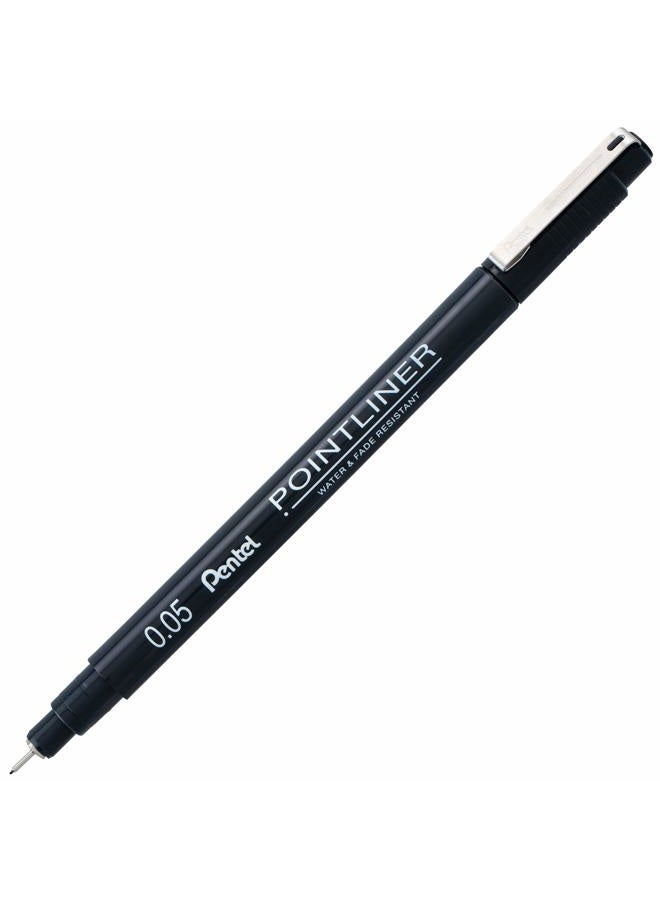 Pentel Arts Pointliner Drawing Pen, 5-Pack, Assorted Sizes, Black Ink (S20PBP5A) - Image 2