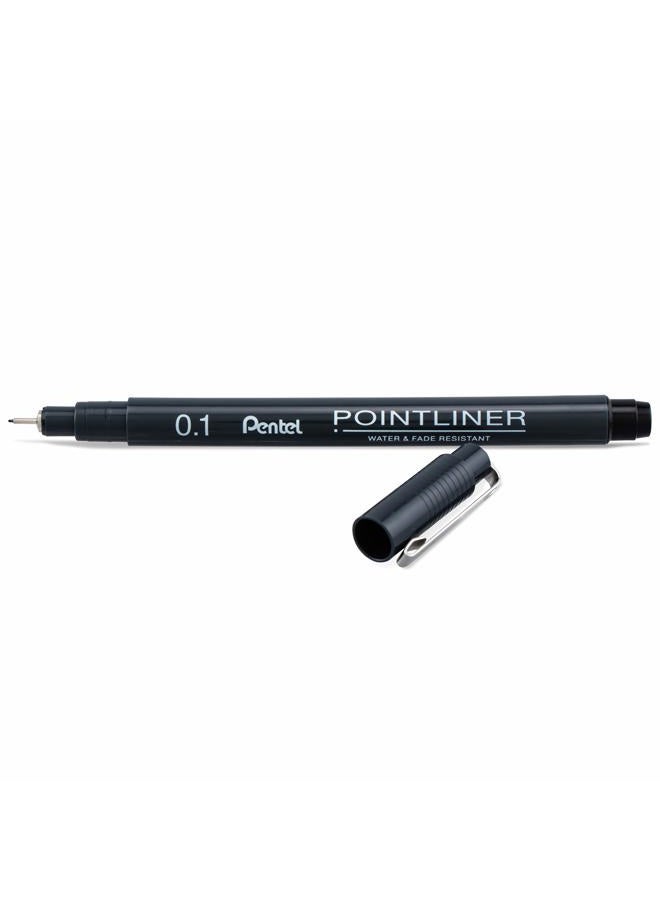 Pentel Arts Pointliner Drawing Pen, 5-Pack, Assorted Sizes, Black Ink (S20PBP5A) - Image 5