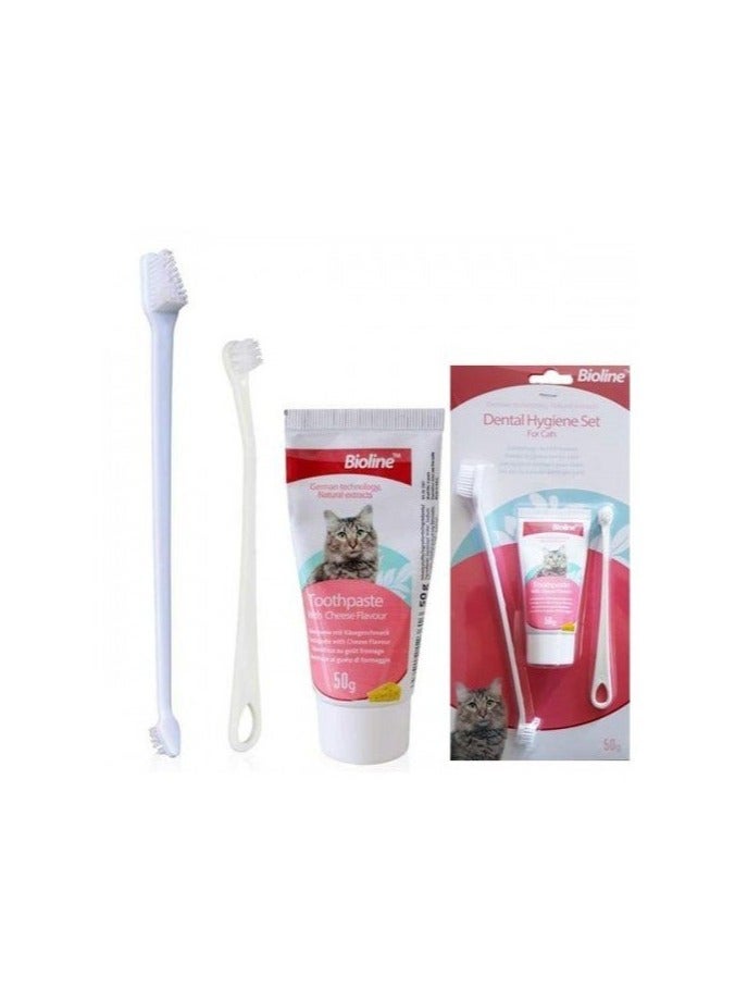 Bioline Dental Hygiene Set For Cats 50g