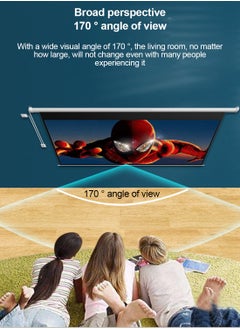 Flash Hawk 60 Inch 16:9 Wall Mount Electric Projector Screen Motorized Projection Curtain with Remote Control For Home Cinema/Home Theater/Home Gaming/Home Party  - Image 2
