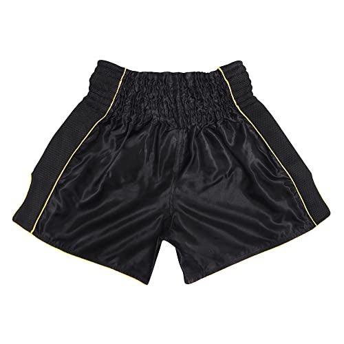 SIAMKICK Classic Muay Thai Shorts for Men Women Boxing Kickboxing High Grade MMA Fight Clothing Training Workout Trunks (L, Black Dragon V2) - Image 3