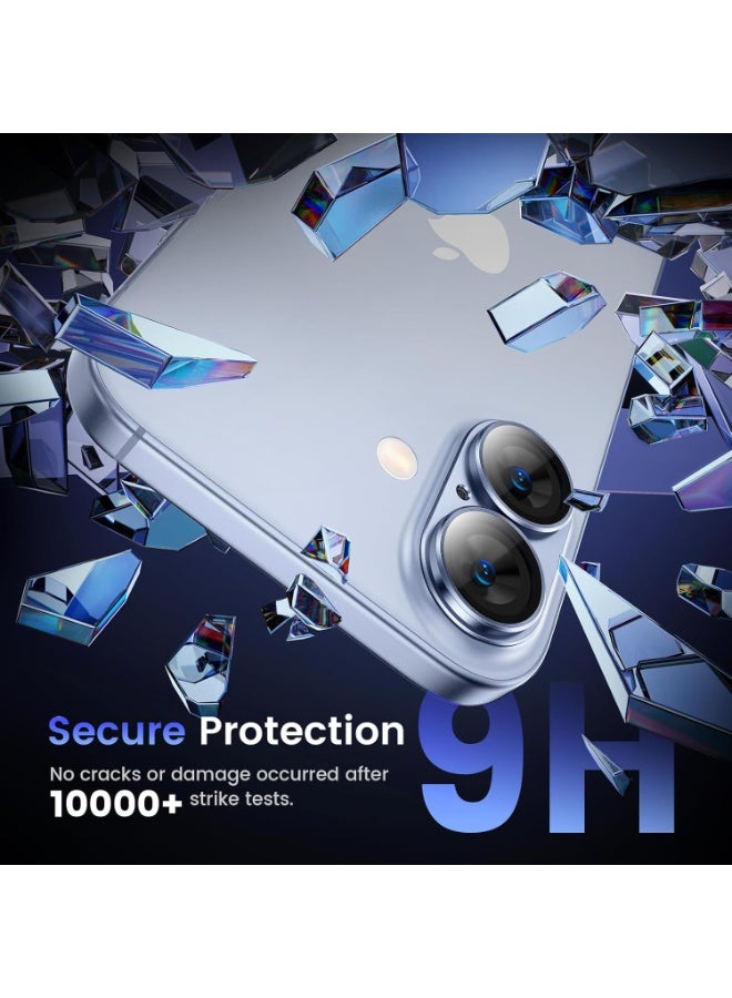 ACLIX Camera Lens Protector for iPhone 17, Shatterproof, Ultra-thin Aluminum Alloy Ring, Camera Lens Protective Film,  (Blue) - Image 2