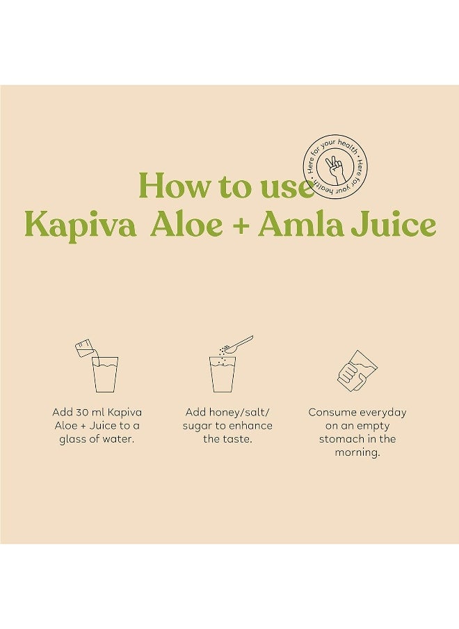 Kapiva - Aloe Vera + Amla Juice 2l Cold Pressed Juice For Glowing Skin Super Saver Pack Of 2 - Image 1