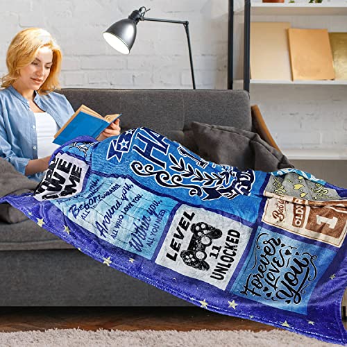 Lviliss 11 Year Old Boy Birthday Gift Throw Blanket 60”x50”, Birthday Gifts for 11 Year Old Boys, 11th Birthday Decorations for Boys - Image 3