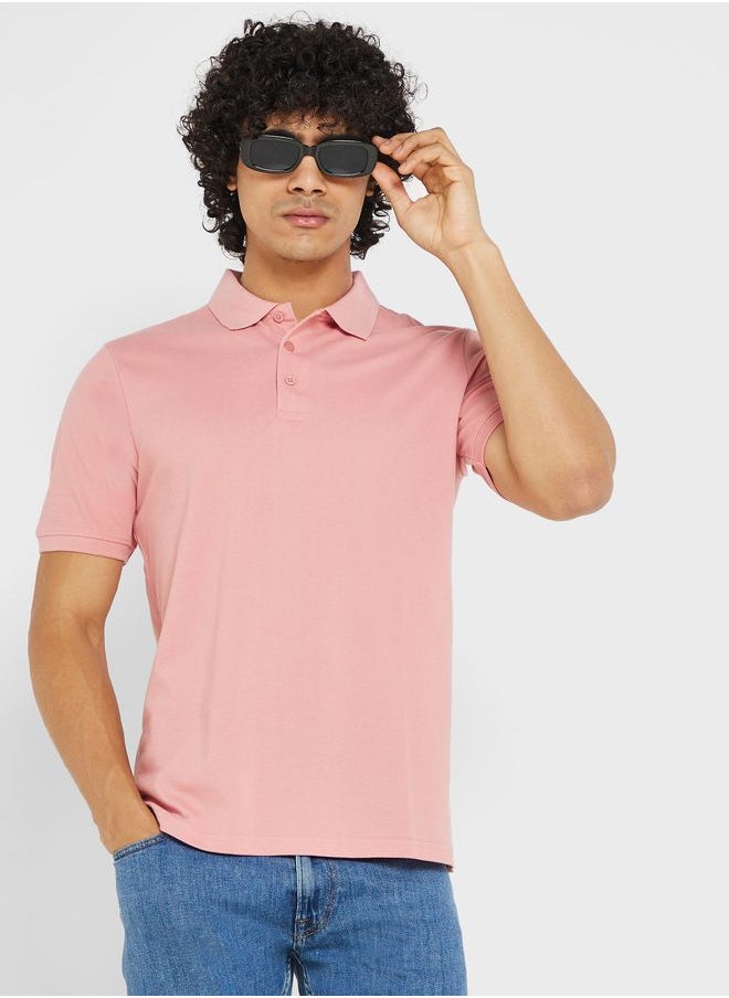Seventy Five Basics Essential Pique Polo Shirt  - Image 1
