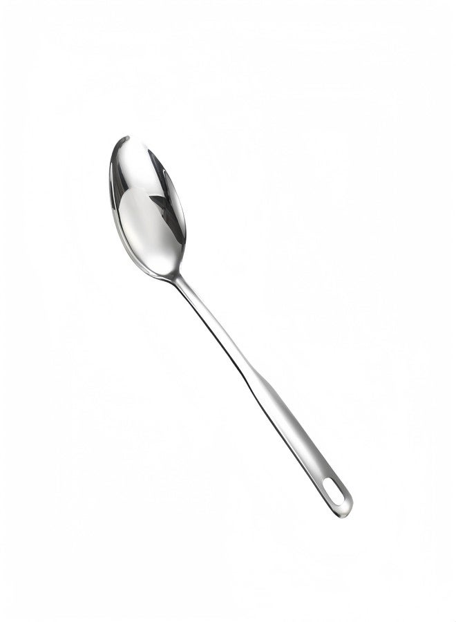 IMEEA Large Cooking Spoon SUS304 Stainless Steel Metal Serving Spoon for Mixing, 12.8-Inch - Image 5