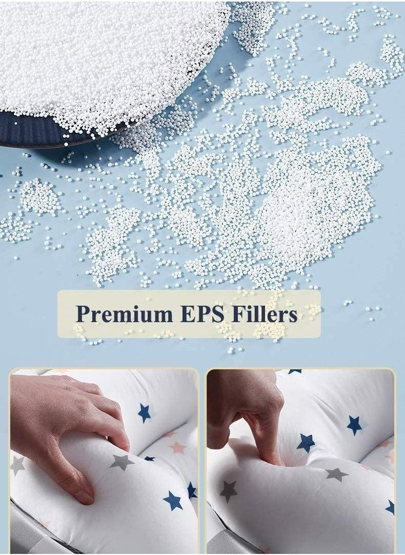 Excefore - Baby Bath Cushion Pad ONLY, Newborn Bath Bed Adjustable Baby Shower Mat Non-Slip Soft Padded Infant Bathtub Support Foldable Baby Bath Seat Back Pillow Infant Bather Floating Pad, 0-12 M, NO Bathtub - Image 1