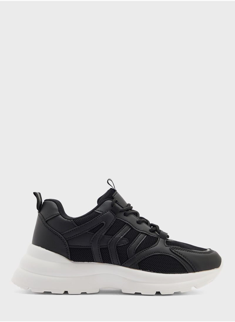 Ginger - Curved Detail Chunky Sneakers - Image 1