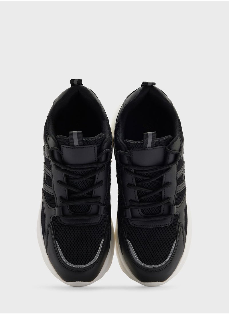 Ginger - Curved Detail Chunky Sneakers - Image 1