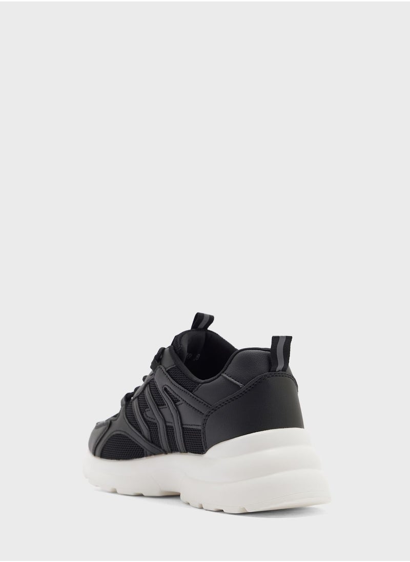 Ginger - Curved Detail Chunky Sneakers - Image 1