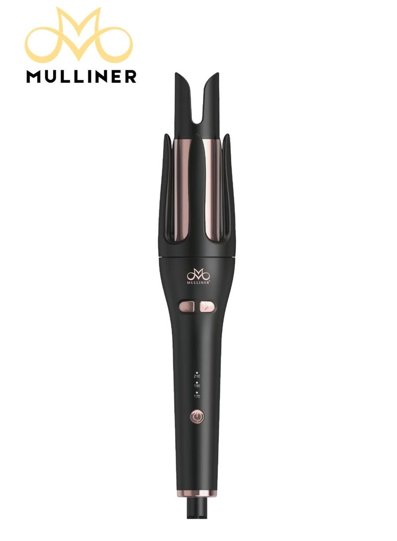 MULLINER مُولِينَر 32 مم مكواة شعر أوتوماتيكية – تسخين سريع، 3 إعدادات حرارة، تسخين PTC، قابس بريطاني - Image 1