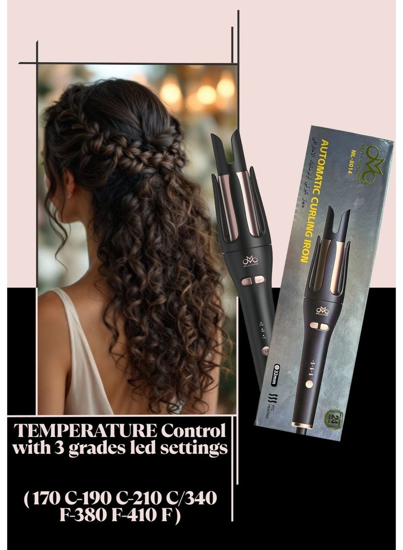 MULLINER مُولِينَر 32 مم مكواة شعر أوتوماتيكية – تسخين سريع، 3 إعدادات حرارة، تسخين PTC، قابس بريطاني - Image 5