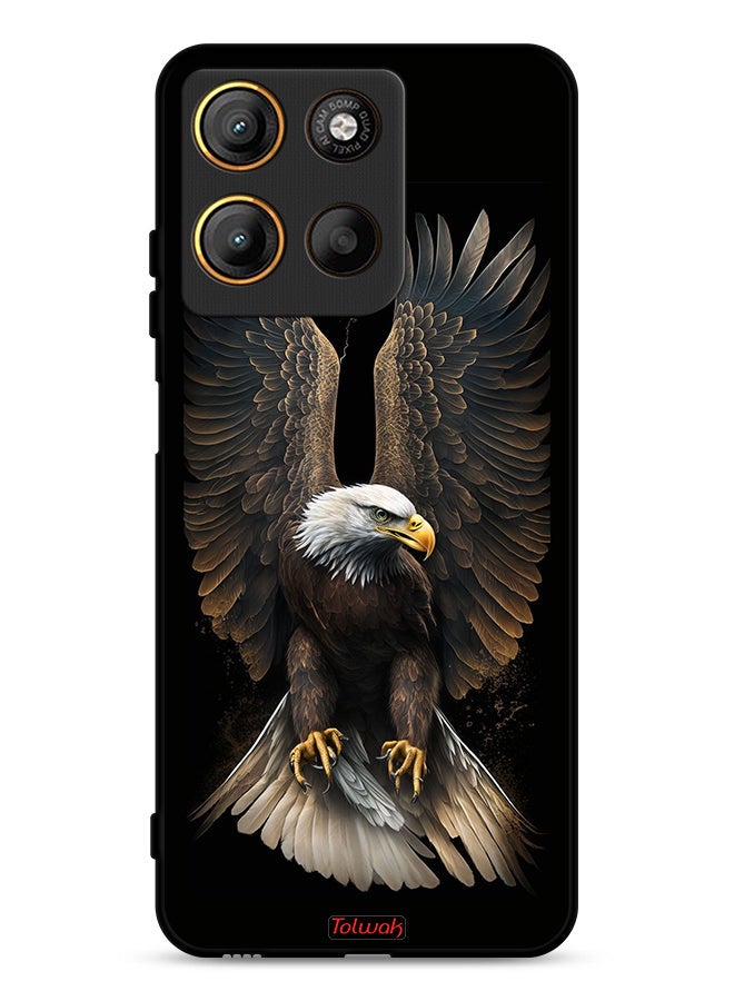 Tolwak Motorola Moto G15 Protective Case Cover Eagle Spread Wings
