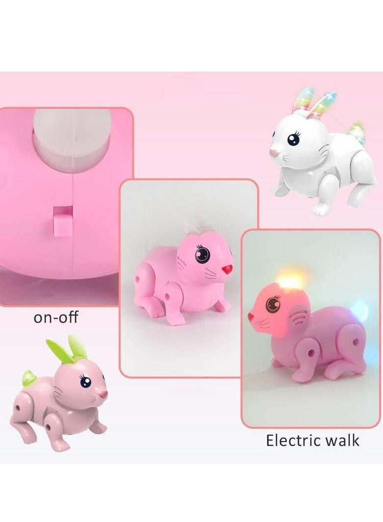 Battery Operated Sweet Sounds Jumping and Walking Rabbit Toy Electronic Bunny Walking Toy for Kids with Light and Music - Image 4