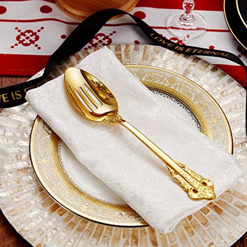KEAWELL Gorgeous 5-Piece 18/10 Stainless Steel Hostess Serving Utensil Set, Dishwasher Safe (Gold) - Image 5