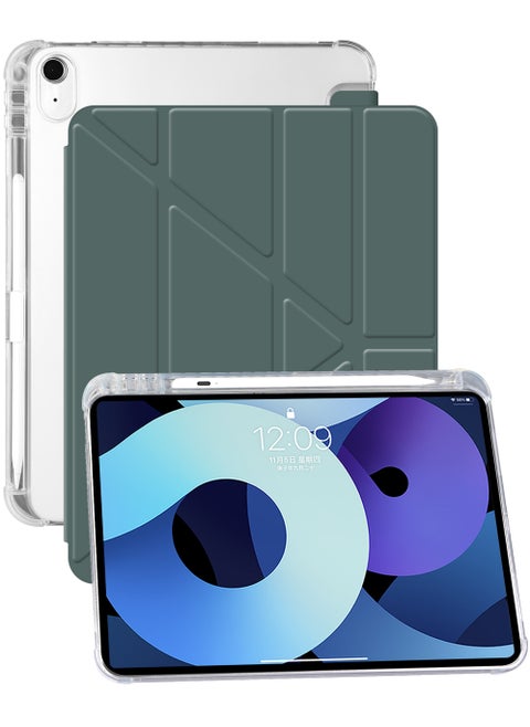 Hybrid Slim Case for iPad Mini 7 (A17 Pro) 2024 / iPad Mini 6 2021, [Built-in Pencil Holder] Shockproof Cover Clear Transparent Back Shell for iPad Mini 7th/6th Generation 8.3"