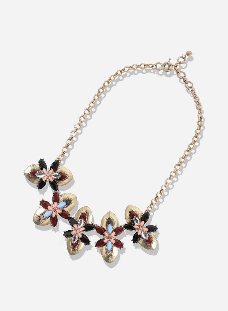 SOHI Designer Statement Stone Artificial Necklace Jewellery