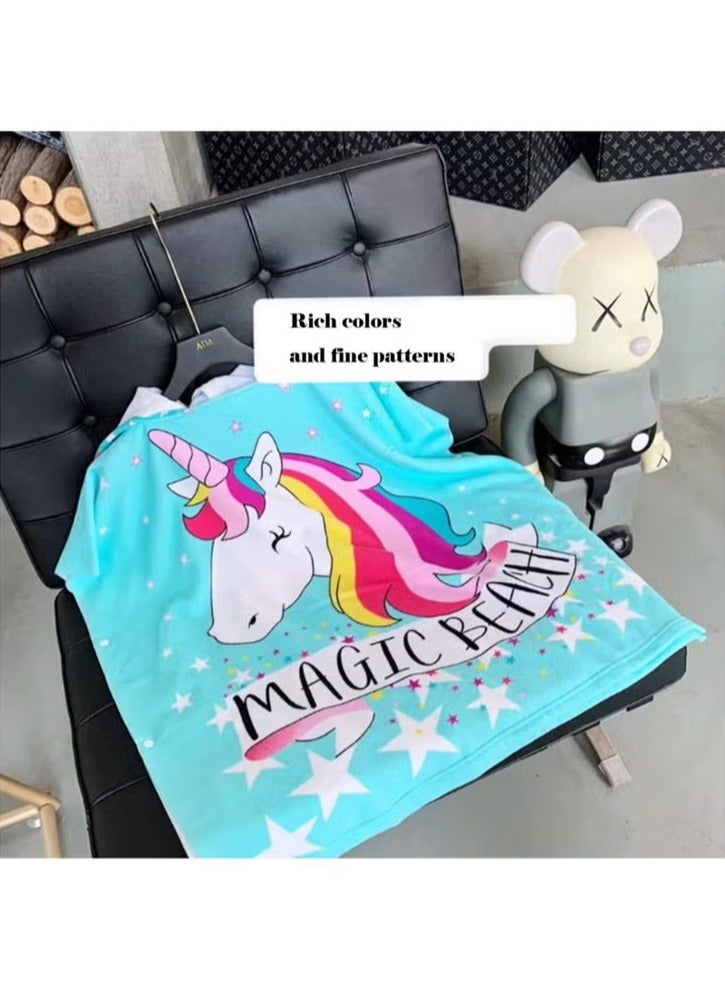 Beach Poncho Larger Hooded Beach Towel, Beach Accessories Essentials, Surf Poncho Changing Towel Robe, Kids Microfiber Bath Towel Cover-up Super Soft Plush, with Hood for Kids for Girls - Image 4