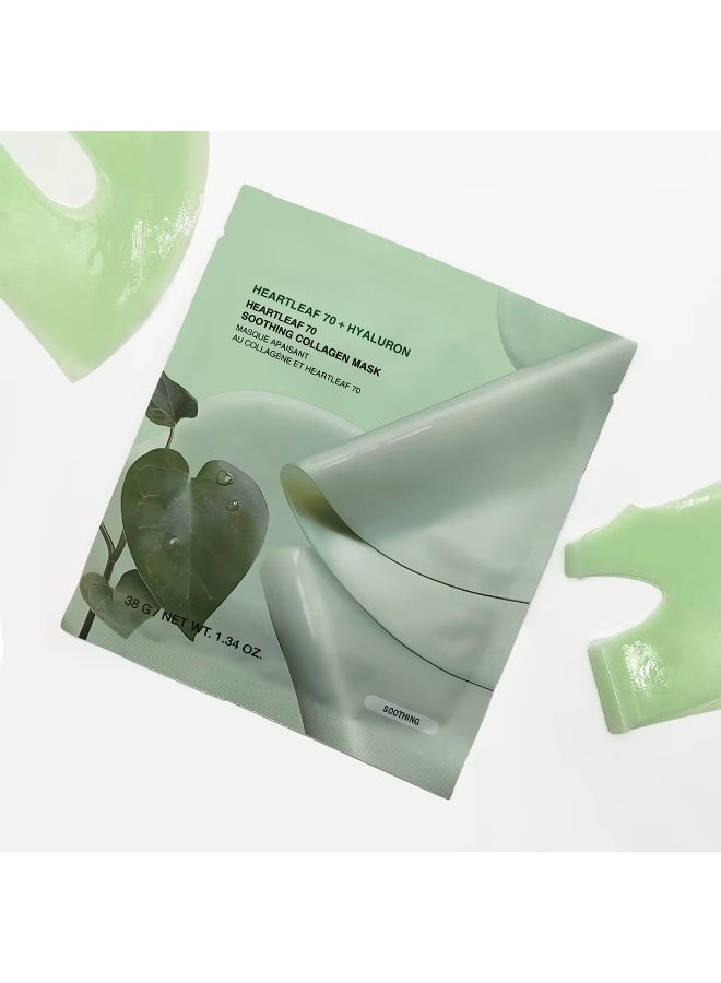 AREXA Heartleaf 70 Soothing Collagen Mask Hyaluron 38grams - Image 2
