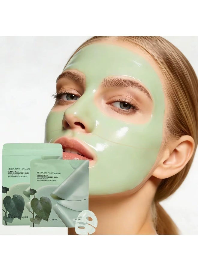 AREXA Heartleaf 70 Soothing Collagen Mask Hyaluron 38grams - Image 3