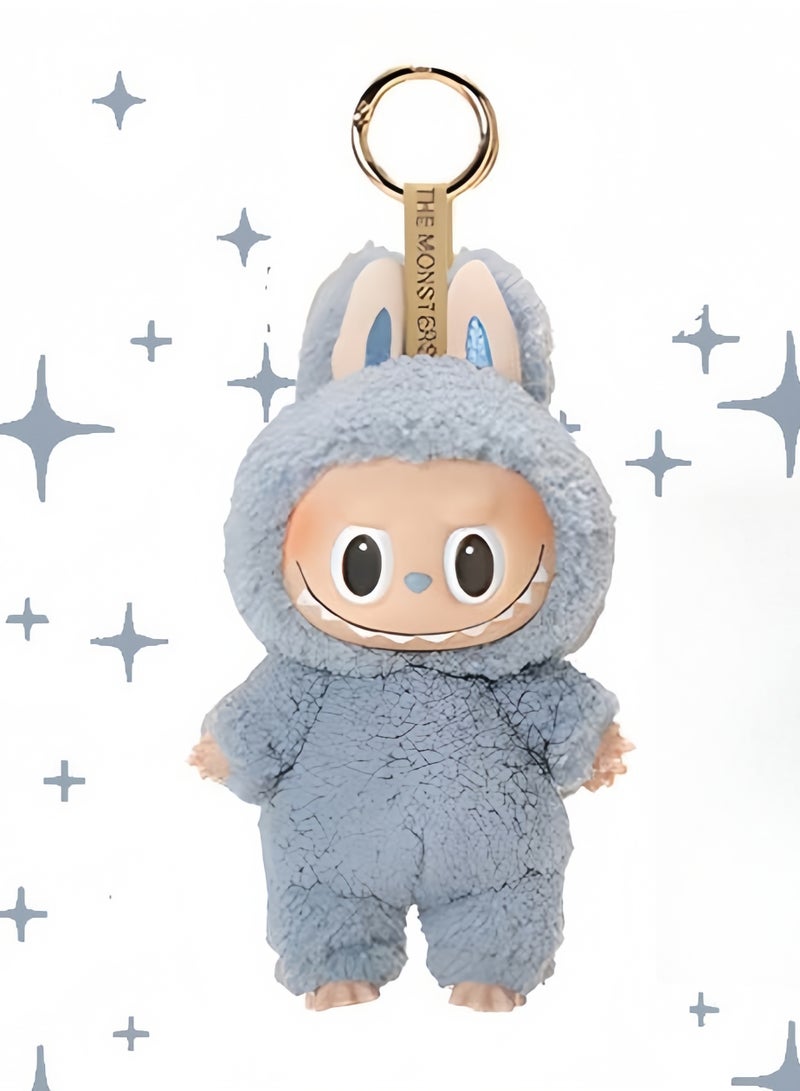 LABUBU Doll Pendant Labubu Macaron Vinyl Plush Doll 17cm ,Perfectly Matched With Labubu's Clothing（Sea Salt Coconut)  - Image 1