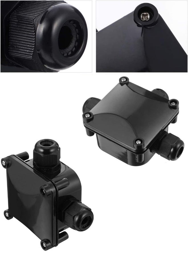 Chase Up Waterproof External Junction Box - 5pcs Plastic IP68 Electrical Box, 3-Way Outdoor Cable Connectors, Power Cord Connector Protection - Image 4
